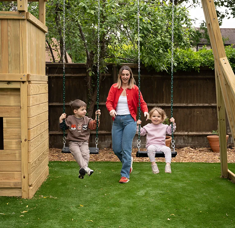 Wooden garden climbing frames image